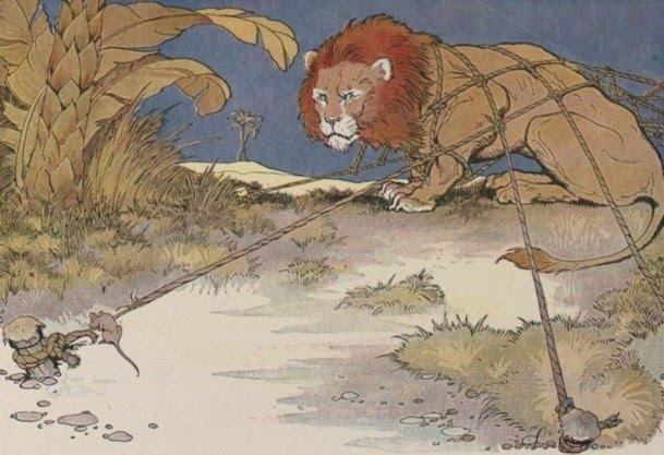 Aesop's Fables for Kids Mouse Lion