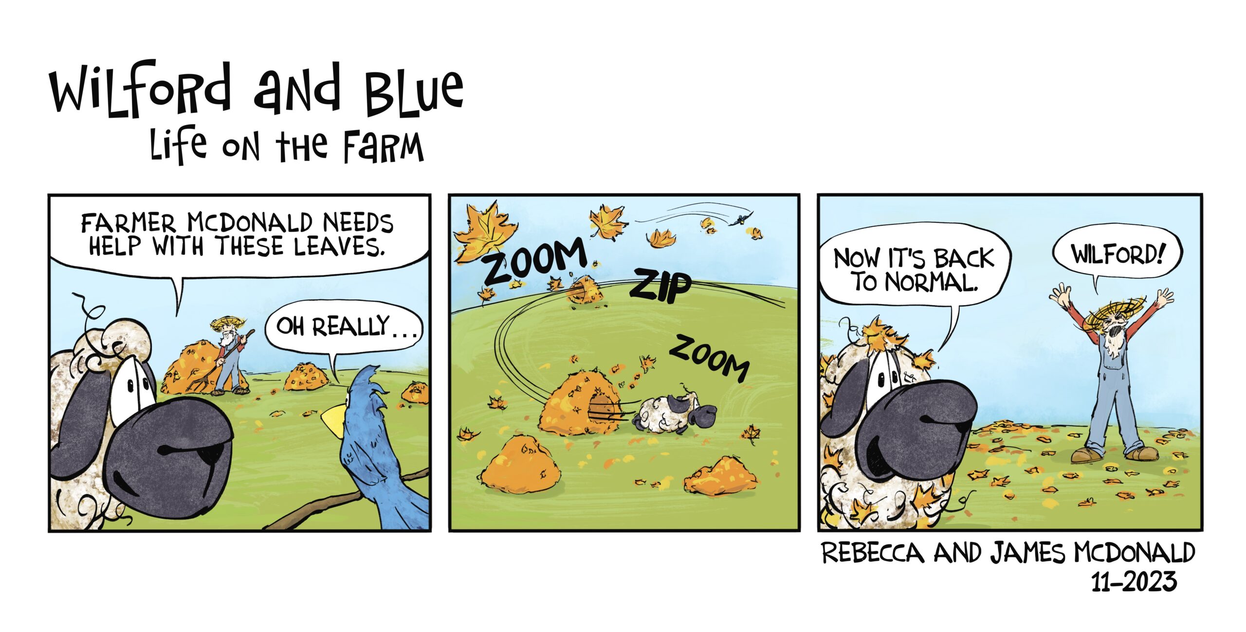 Wilford and Blue Comic Strip for Kids