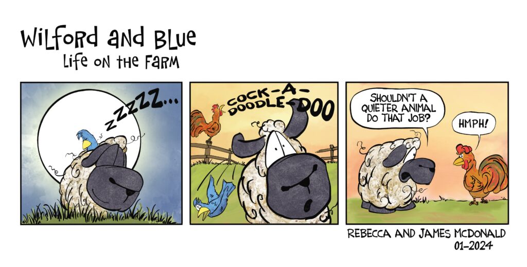 Wilford and Blue-January 2024 Comic Strip for Kids
