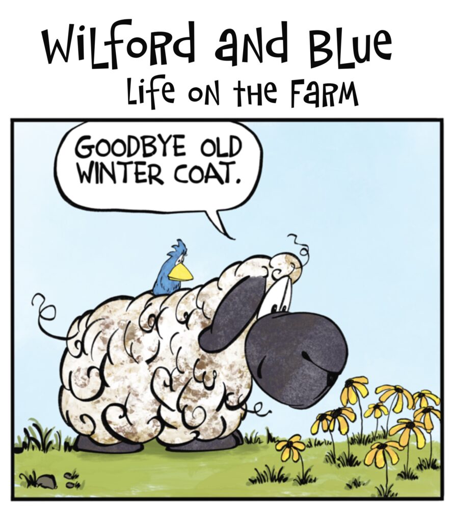April-Wilford and Blue, Life on the Farm, Comic Strip for Kids