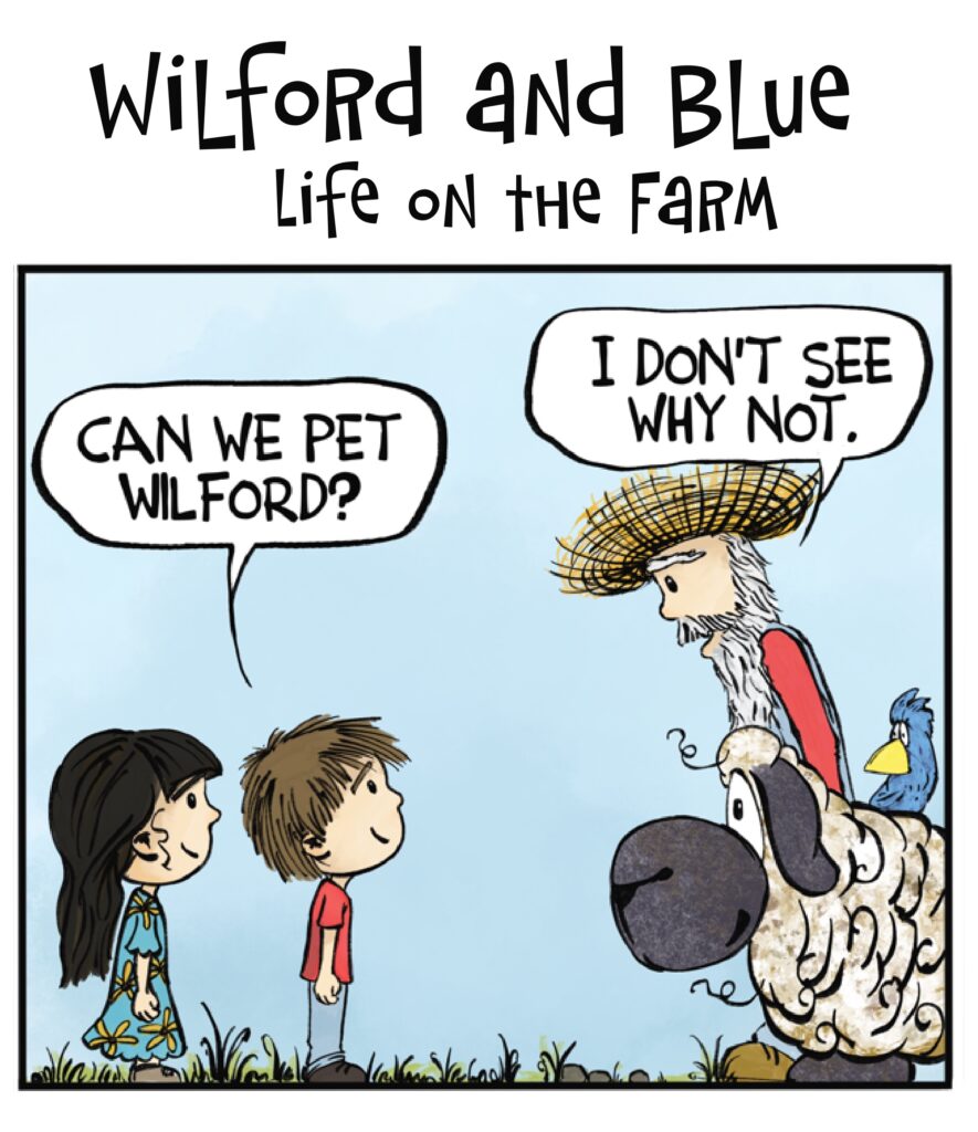 July 2024 Wilford and Blue Comic Strip for Kids